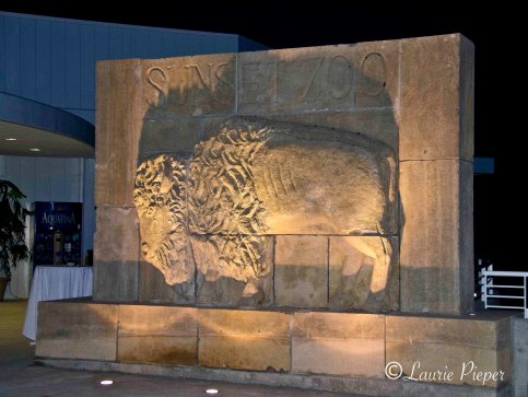 Sunset Zoo Buffalo Sign